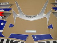 Suzuki GSX-R 600 2002 - Blue/Silver Version - Decalset