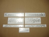Kawasaki ZX-10R Universal - Brushed Aluminium - Custom-Decalset