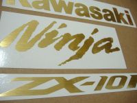 Kawasaki ZX-10R Universal - Brushed Gold - Custom-Decalset
