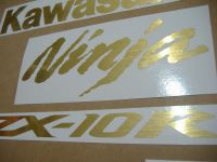 Kawasaki ZX-10R Universal - Brushed Gold - Custom-Decalset