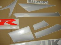 Suzuki GSX-R 600 2003 - Silber/Schwarze Version - Dekorset