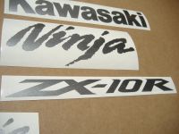 Kawasaki ZX-10R Universal - Graphitegrey - Custom-Decalset
