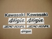 Kawasaki ZX-10R Universal - Schwarz matt - Custom-Dekorset