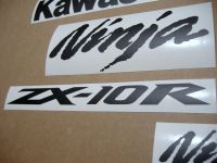Kawasaki ZX-10R Universal - Schwarz matt - Custom-Dekorset