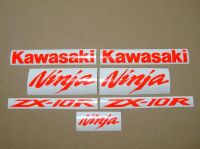 Kawasaki ZX-10R Universal - Neon-Rot - Custom-Dekorset