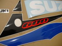 Suzuki GSX-R 600 2003 - Weiß/Blaue Version - Dekorset