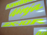 Kawasaki ZX-10R Universal - Neon-Yellow - Custom-Decalset