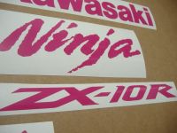 Kawasaki ZX-10R Universal - Pink - Custom-Decalset