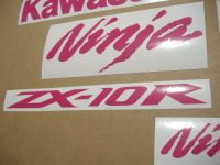 Kawasaki ZX-10R Universal - Pink - Custom-Decalset