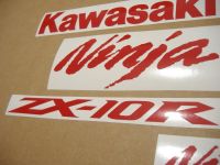 Kawasaki ZX-10R Universal - Rot - Custom-Dekorset