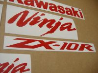 Kawasaki ZX-10R Universal - Rot - Custom-Decalset