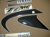 Yamaha TDM 850 4TX 2001 - Schwarze Version - Dekorset