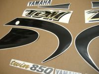 Yamaha TDM 850 4TX 2001 - Black Version - Decalset