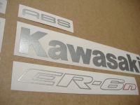 Kawasaki ER-6N 2008 - Schwarze Version - Dekorset