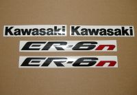 Kawasaki ER-6N 2007 - Silver Version - Decalset