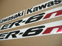 Kawasaki ER-6N 2007 - Silver Version - Decalset