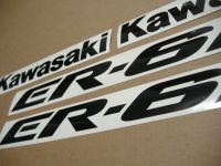 Kawasaki ER-6N 2008 - Grüne Version - Dekorset