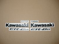 Kawasaki ER-6N 2009 - Silver Version - Decalset