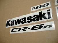 Kawasaki ER-6N 2009 - Silver Version - Decalset