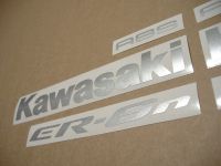 Kawasaki ER-6N 2010 - Black Version - Decalset