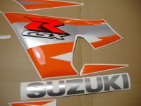 Suzuki GSX-R 600 2004 - Black/Orange Version - Decalset