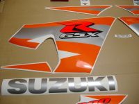 Suzuki GSX-R 600 2004 - Schwarze/Orange Version - Dekorset