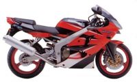 Kawasaki ZX-6R 2000 - Red Version - Decalset