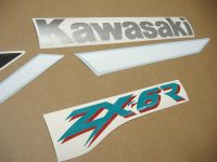 Kawasaki ZX-6R 2000 - Silver Version - Decalset