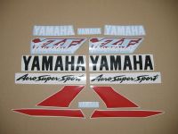 Yamaha YZF-600R 1996 - Red/White Version - Decalset