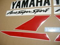 Yamaha YZF-600R 1996 - Red/White Version - Decalset