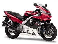 Yamaha YZF-600R 1998 - Rot/Schwarz/Weiße Version - Dekorset