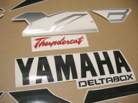 Yamaha YZF-600R 1998 - Rot/Schwarz/Weiße Version - Dekorset