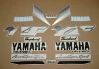 Yamaha YZF-600R 2000 - Black/Silver/Gold Version - Decalset