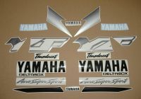 Yamaha YZF-600R 2000 - Schwarz/Silber/Gold Version - Dekorset