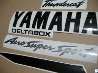 Yamaha YZF-600R 2000 - Black/Silver/Gold Version - Decalset