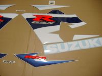 Suzuki GSX-R 600 2004 - White/Blue Version - Decalset
