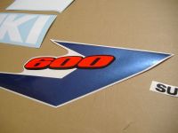 Suzuki GSX-R 600 2004 - White/Blue Version - Decalset