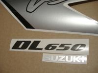 Suzuki DL650 V-STROM 2007 - Silver Version - Decalset