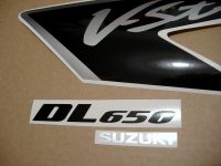 Suzuki DL650 V-STROM 2008 - Graphitgraue Version - Dekorset