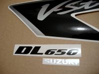 Suzuki DL650 V-STROM 2008 - Graphitgrey Version - Decalset