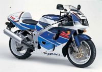 Suzuki GSX-R 750 1996 - White/Blue Version - Decalset