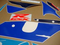 Suzuki GSX-R 750 1996 - White/Blue Version - Decalset