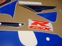 Suzuki GSX-R 750 1996 - White/Blue Version - Decalset