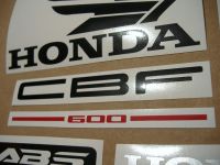 Honda CBF 600N 2006 - Lightblue Version - Decalset