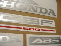Honda CBF 600S 2005 - Blaue Version - Dekorset
