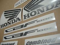 Honda CBF 1000 2012 - Burgundy Version - Decalset