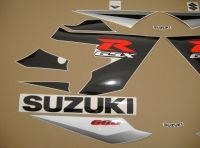 Suzuki GSX-R 600 2005 - Silver/Black Version - Decalset