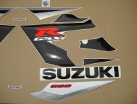 Suzuki GSX-R 600 2005 - Silver/Black Version - Decalset