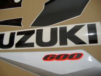 Suzuki GSX-R 600 2005 - Silver/Black Version - Decalset