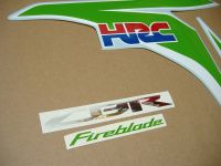 Honda CBR 1000RR 2008-2011 - Lime-Green/White - Custom-Decalset